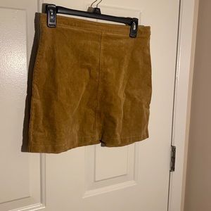 corduroy brown skirt
